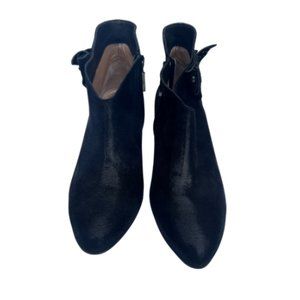 BeautiFeel Women's Black Leather Pointed Toe 3 Inch Heel Ankle Boot Size 38